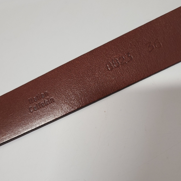 Johnston & Murphy #8823 Italian Calfskin Belt Cognac Sz 36 - Picture 9 of 15